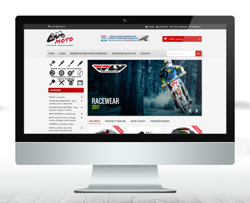 lvmoto.sk - e-shop predajcu príslušenstva pre motorkárov.