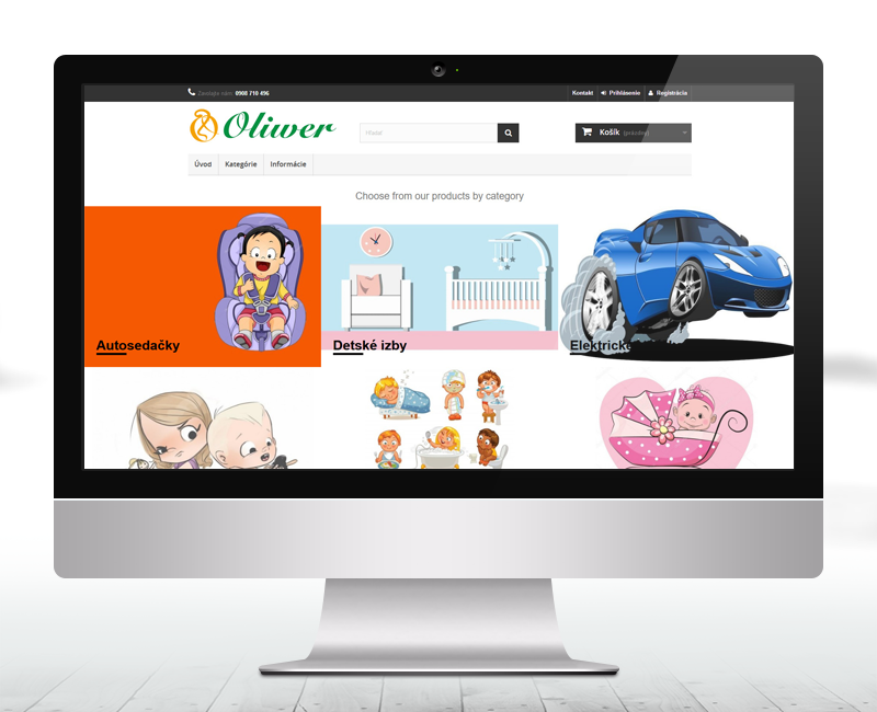 oliwer.sk - e-shop predajcu tovaru zameraného pre malé deti.